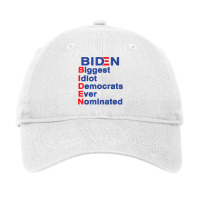 Biden Biggest Idiot Democrats Ever Nominated Trump 2020 T Shirt Adjustable Cap | Artistshot