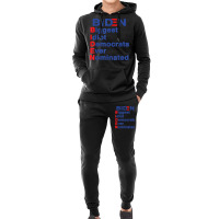 Biden Biggest Idiot Democrats Ever Nominated Trump 2020 T Shirt Hoodie & Jogger Set | Artistshot