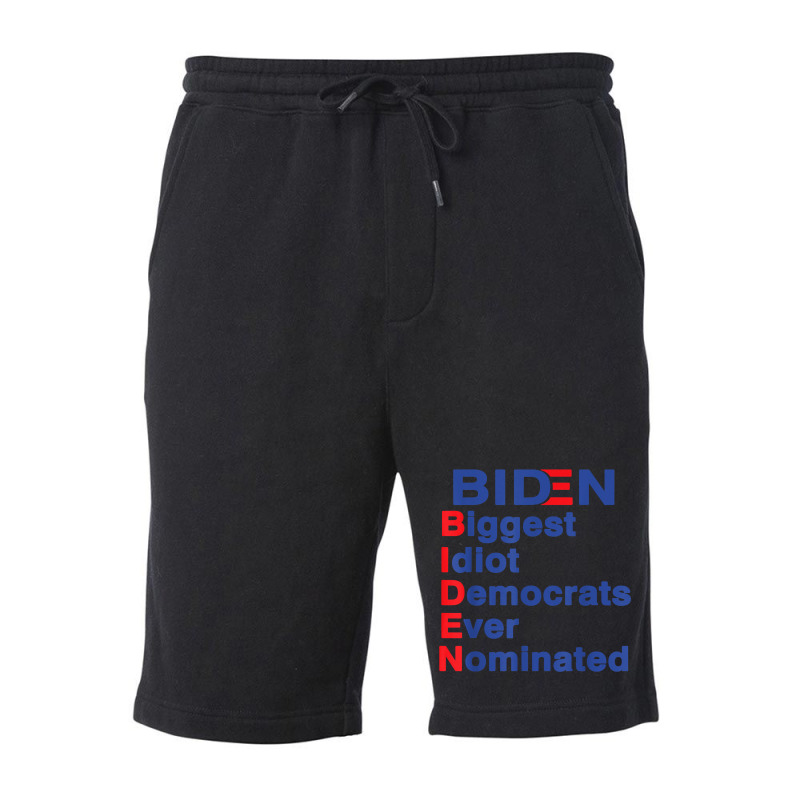 Biden Biggest Idiot Democrats Ever Nominated Trump 2020 T Shirt Fleece Short by mikidicosmo | Artistshot