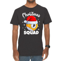 Billiards 9 Ball Christmas Squad Pool Balls Billiard Player T Shirt Vintage T-shirt | Artistshot