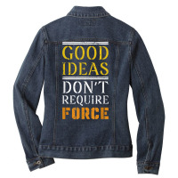 Libertarian Financial Freedom Gift Capitalism T Shirt Ladies Denim Jacket | Artistshot