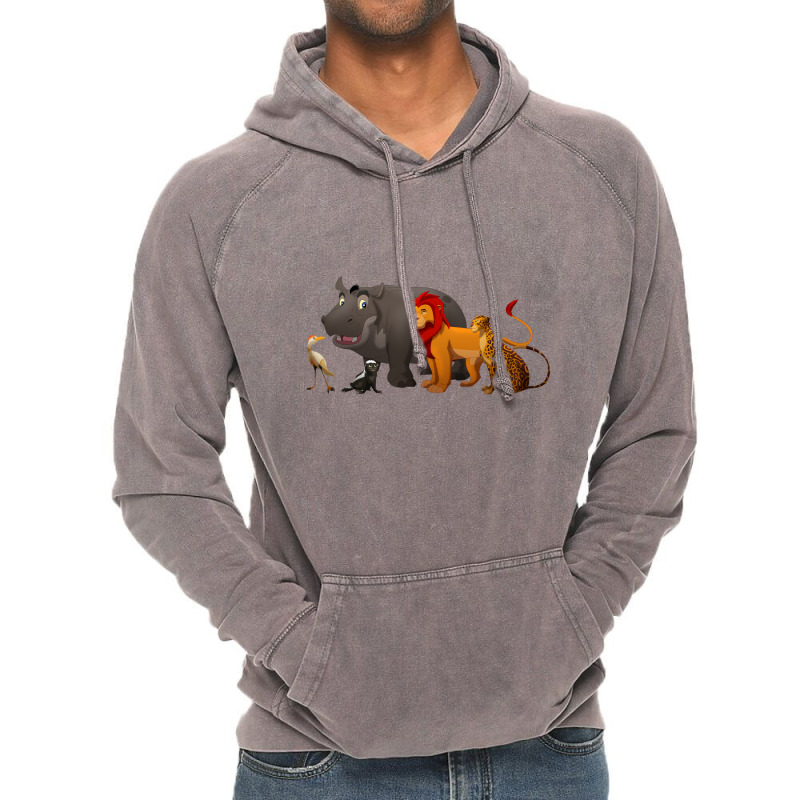 The Lion And Family Vintage Hoodie by nanadesi | Artistshot