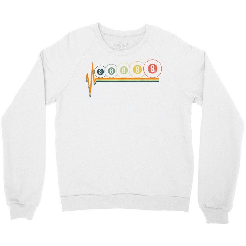 Billiards Eight Vintage Retro T Shirt Crewneck Sweatshirt by mikidicosmo | Artistshot