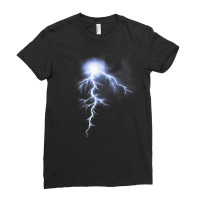 Lightning Strikes Thunder Graphic Flash Firebolt Bolt T Shirt Ladies Fitted T-shirt | Artistshot