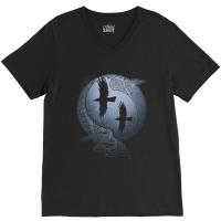 Odin's Ravens V-neck Tee | Artistshot