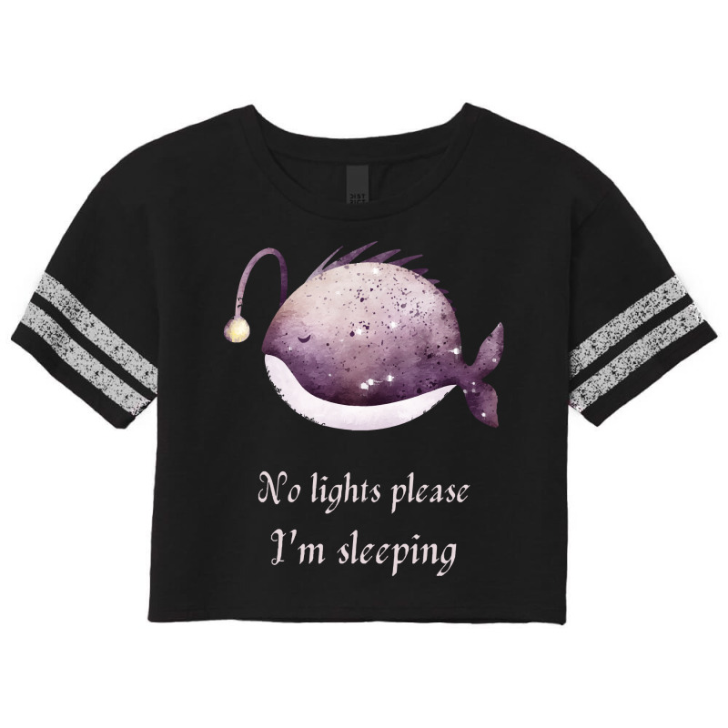 Anglerfish Light Darkness T  Shirt Anglerfish   No Light's Please T  S Scorecard Crop Tee by giraffeleopard | Artistshot