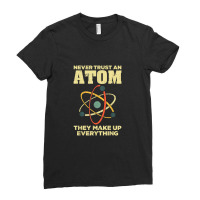 Funny Atom Art Men Women Stem Molecule Chemistry Teacher Ladies Fitted T-shirt | Artistshot