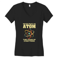 Funny Atom Art Men Women Stem Molecule Chemistry Teacher Women's V-neck T-shirt | Artistshot