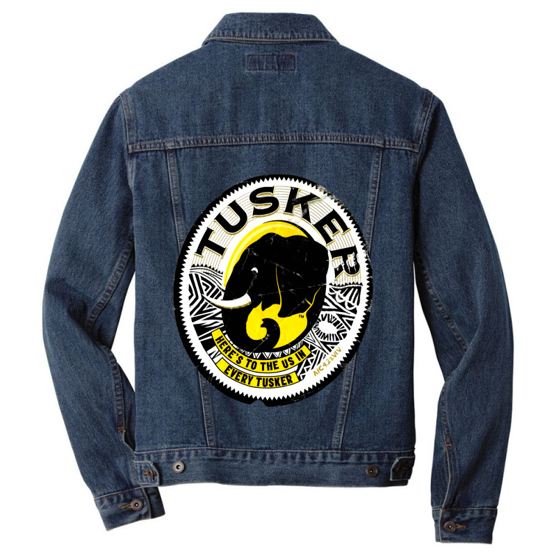 Distressed Tuskers Men Denim Jacket by JenniferMoquin | Artistshot