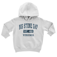 Big Stone Gap Virginia Va Vintage Sports Design Navy Print Zip Hoodie Toddler Hoodie | Artistshot