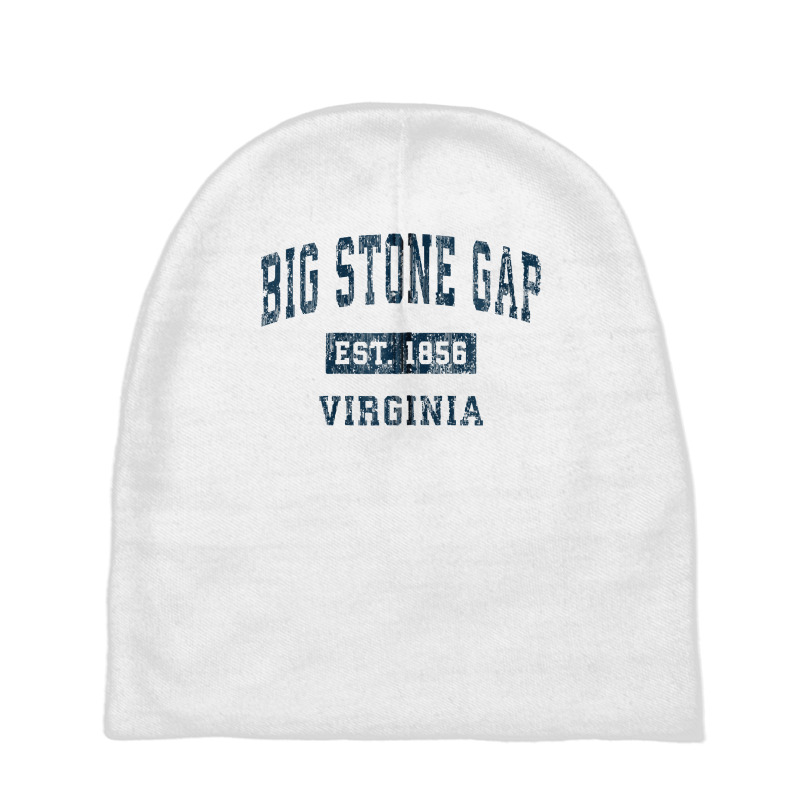 Big Stone Gap Virginia Va Vintage Sports Design Navy Print Zip Hoodie Baby Beanies | Artistshot