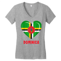 Dominica Flag Shirt Dominican T Shirt Women's V-neck T-shirt | Artistshot