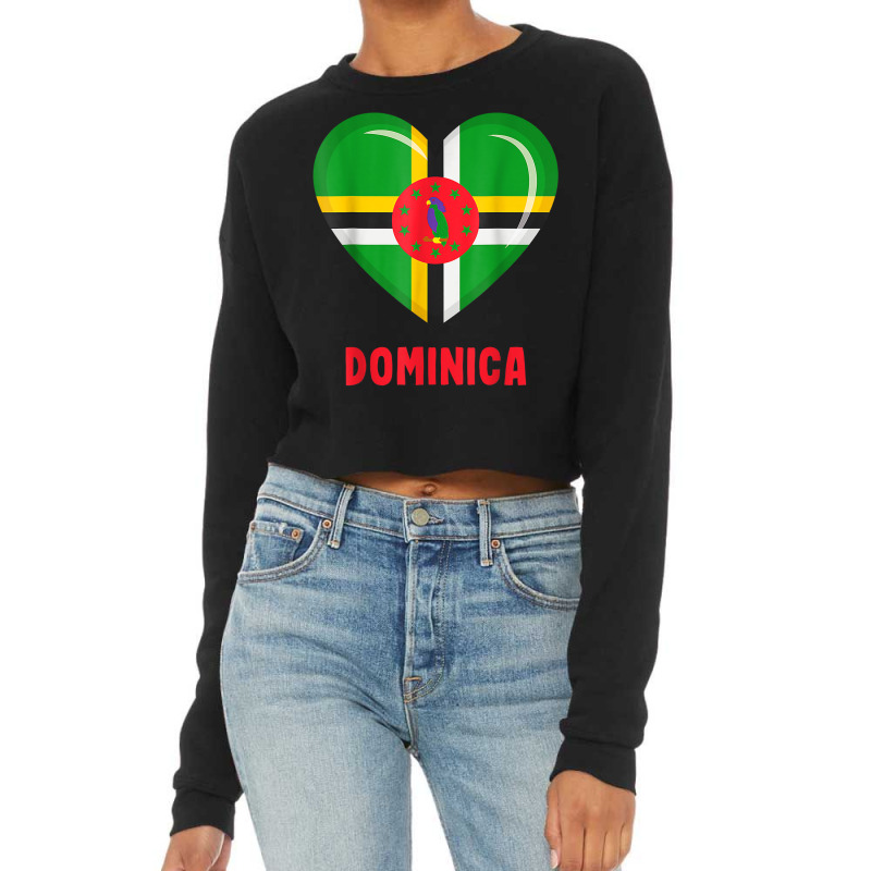 Dominica Flag Shirt Dominican T Shirt Cropped Sweater by agueron | Artistshot