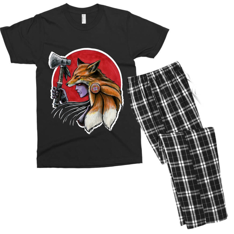 T Shirt, Warrior Fox Woman T-shirt Men's T-shirt Pajama Set | Artistshot