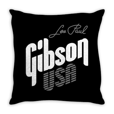 Gibson Les Paul Throw Pillow Designed By Luisother