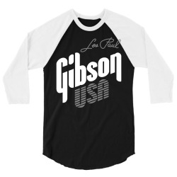 gibson les paul 3/4 Sleeve Shirt | Artistshot