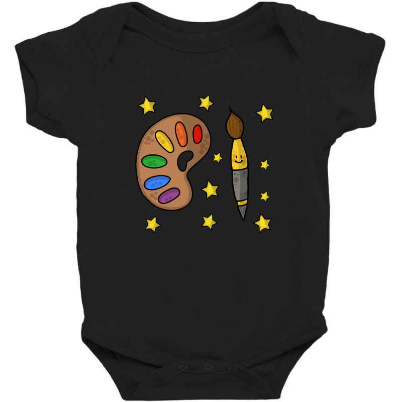 Color Paint Brush Baby Bodysuit by dev18 | Artistshot