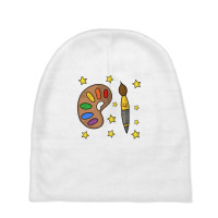 Color Paint Brush Baby Beanies | Artistshot