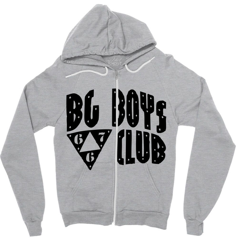 Bg Boys Club Zipper Hoodie | Artistshot