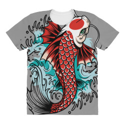 japanese koi fish japan butterfly carp nishikigoi fish pond All Over Women's T-shirt | Artistshot