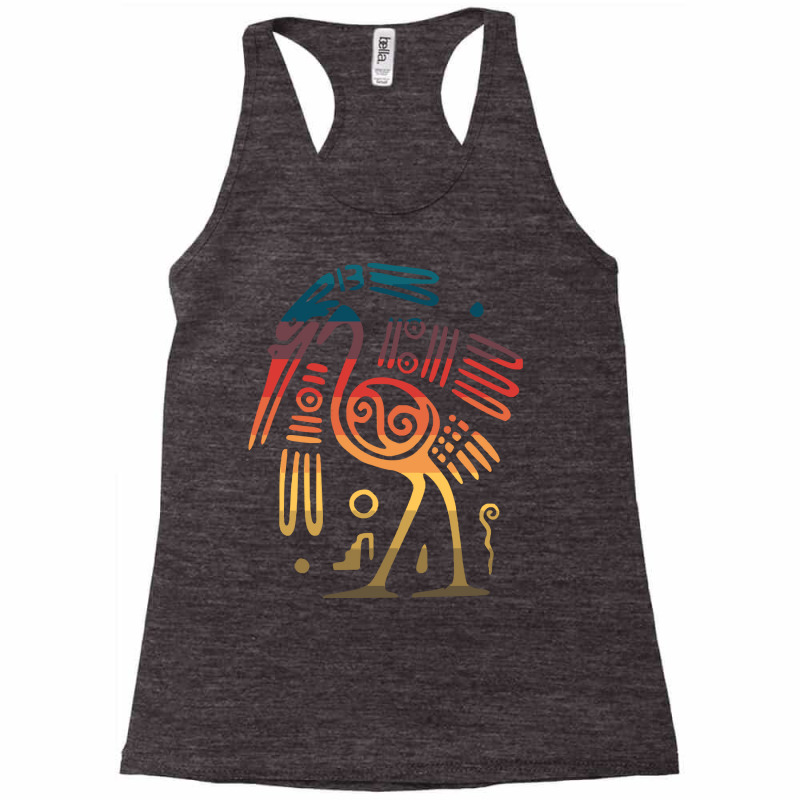 Aztec T  Shirt Aztec Mayan Art Ostrich Bird Incan T  Shirt Racerback Tank by giraffeleopard | Artistshot