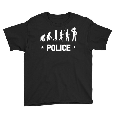Police Cop Handcuffs Flashing Lights Helper Cop (9) Youth Tee Designed By Chuart