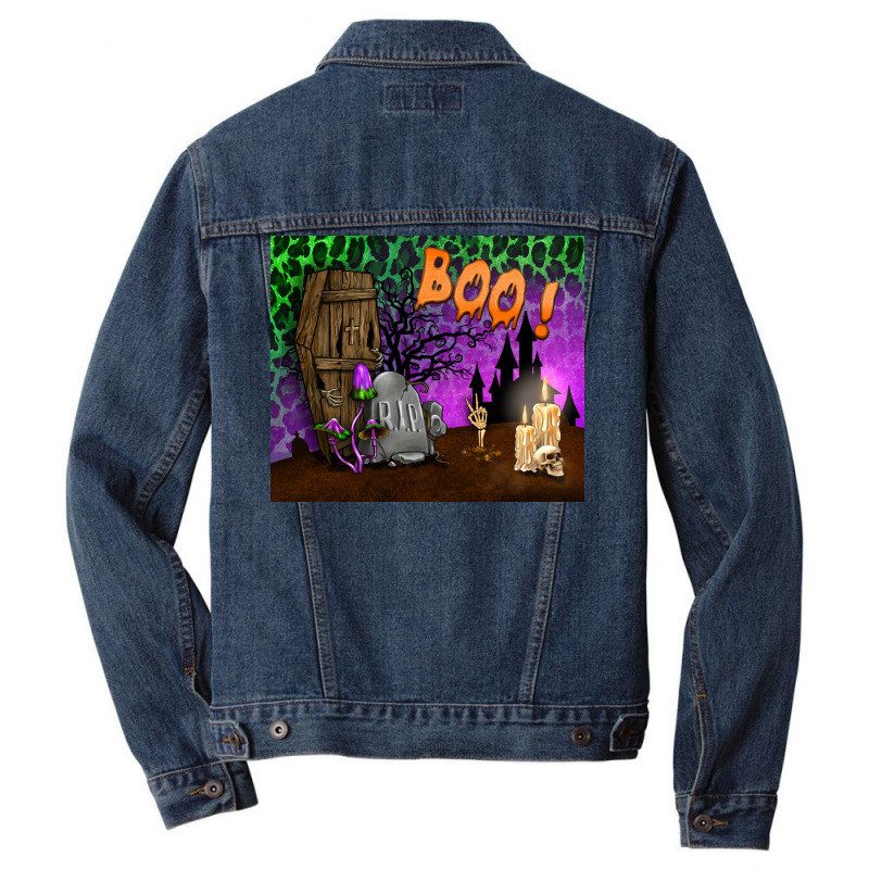 Boo Mousepad Men Denim Jacket by BundleAndBundleShop | Artistshot