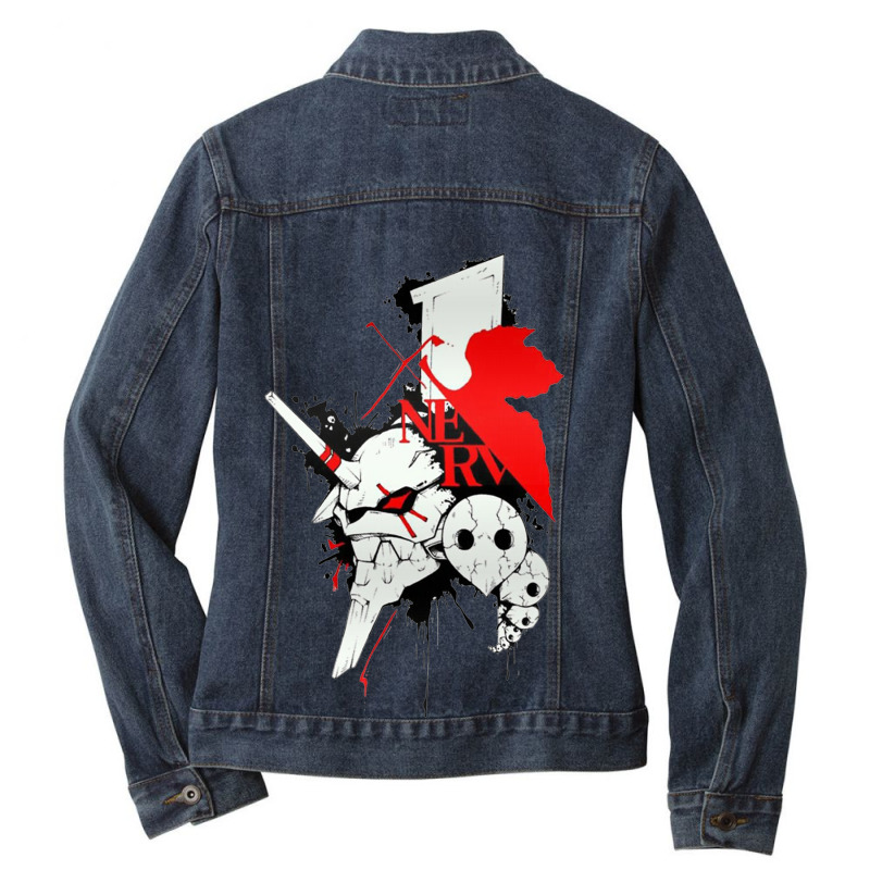 Neon Genesis Anime Ladies Denim Jacket by dhini ramadani | Artistshot