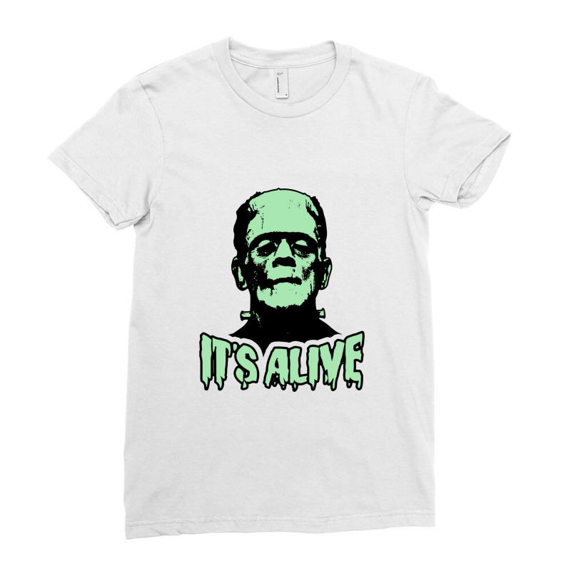 Frankenstein Monster It's Alive Ladies Fitted T-Shirt by jhonsonrames | Artistshot