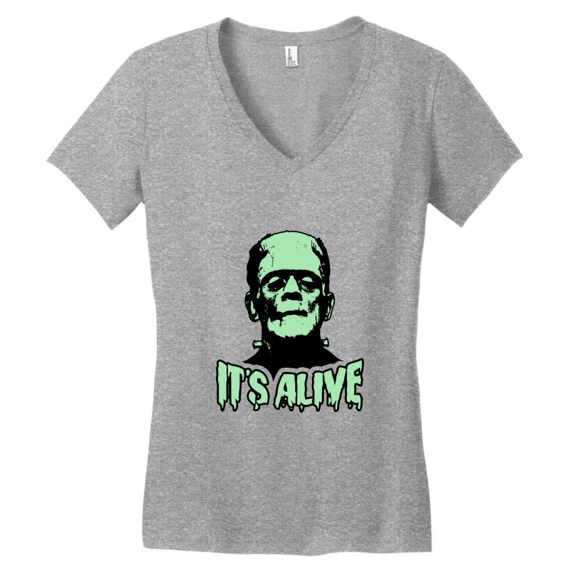 Frankenstein Monster It's Alive Women's V-Neck T-Shirt by jhonsonrames | Artistshot