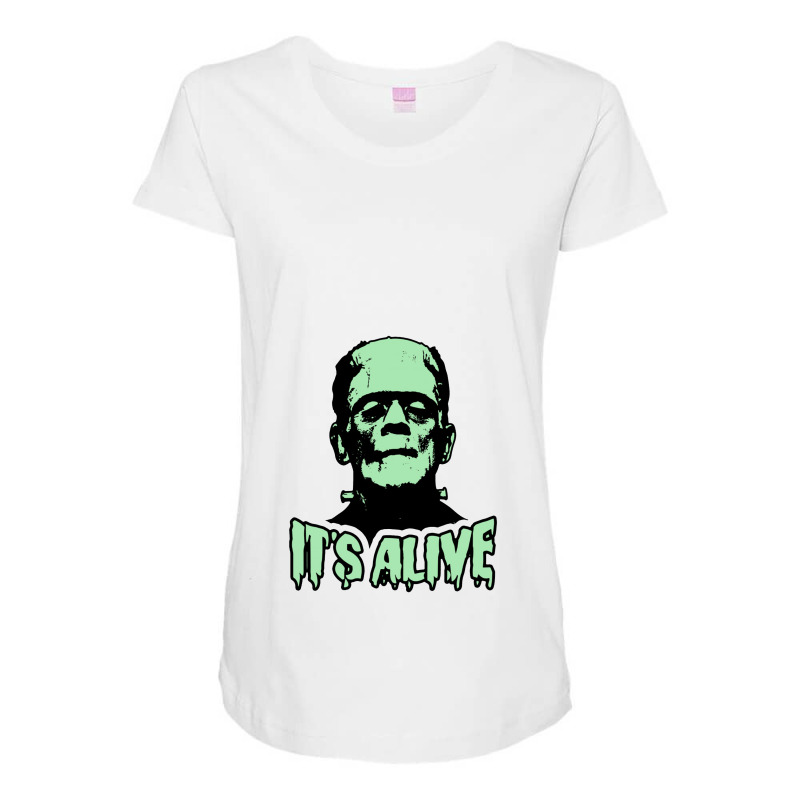 Frankenstein Monster It's Alive Maternity Scoop Neck T-shirt by jhonsonrames | Artistshot