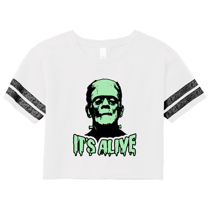 Frankenstein Monster It's Alive Scorecard Crop Tee by jhonsonrames | Artistshot