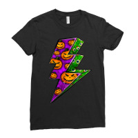 Halloween Lightning Bolt Ladies Fitted T-shirt | Artistshot