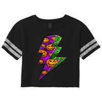 Halloween Lightning Bolt Scorecard Crop Tee | Artistshot