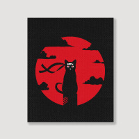 Ninja Cat Portrait Canvas Print | Artistshot