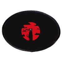 Ninja Cat Oval Patch | Artistshot