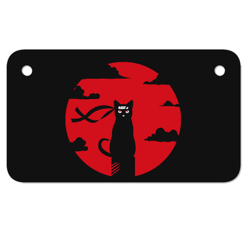 Ninja Cat Motorcycle License Plate | Artistshot