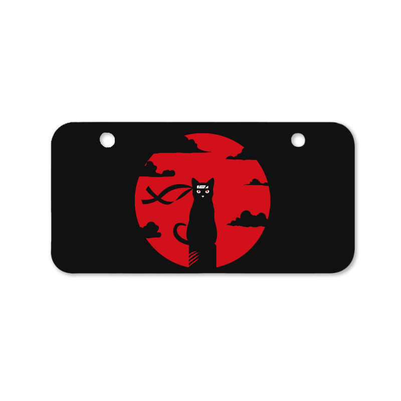 Ninja Cat Bicycle License Plate | Artistshot