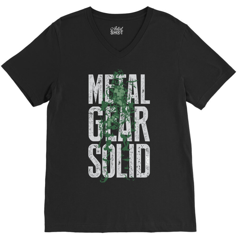 Mgs32 - Snake Forest T-shirt V-Neck Tee by trokeryth | Artistshot