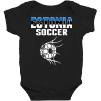 Estonia Soccer Fans Jersey   Support Estonian Football Team T Shirt Baby Bodysuit | Artistshot