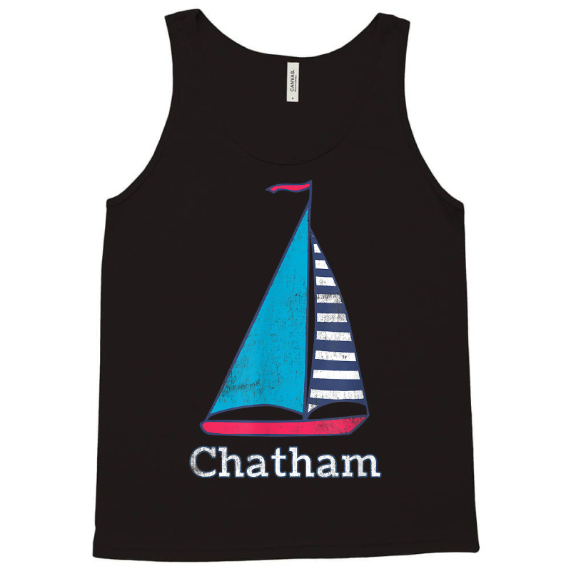 Distressed Chatham Massachusetts Sailing Sail Boat Cape Cod T Shirt Tank Top | Artistshot