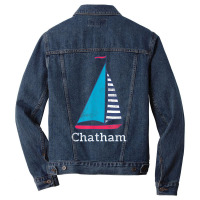 Distressed Chatham Massachusetts Sailing Sail Boat Cape Cod T Shirt Men Denim Jacket | Artistshot