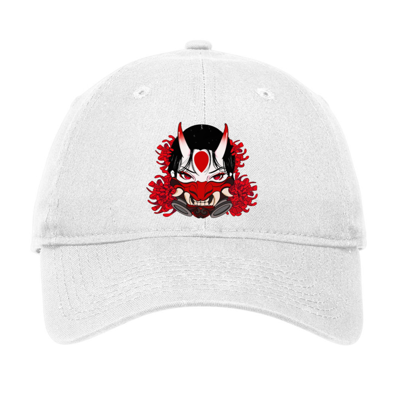 Oni Anime Girl Adjustable Cap | Artistshot