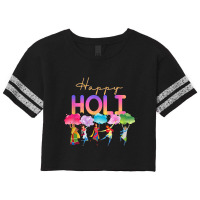 Happy Holi Festival Of Colors Scorecard Crop Tee | Artistshot