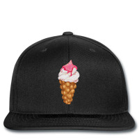 Bubble Waffle Ice Cream T  Shirt Egg Bubble Waffle Vanilla Ice Cream W Printed Hat | Artistshot