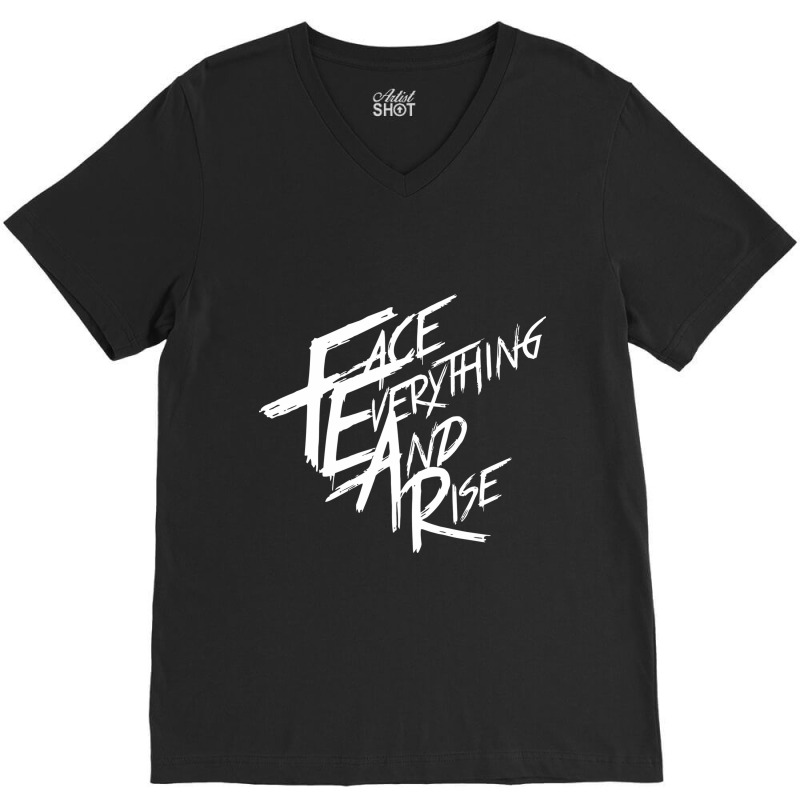 Papa Roach Face Everything And Rise V-neck Tee | Artistshot