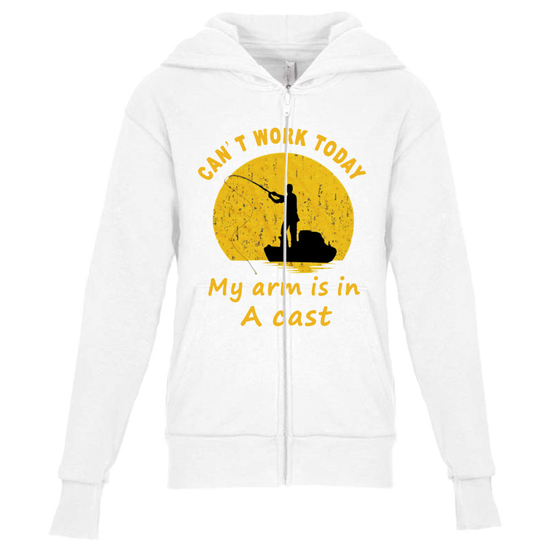 Arm Fishing Youth Zipper Hoodie | Artistshot