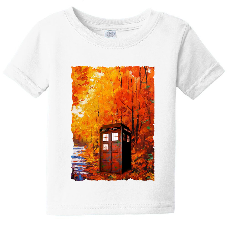 Tardis Art Painting Baby Tee | Artistshot