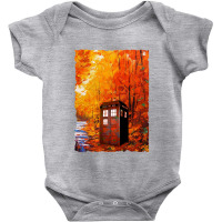 Tardis Art Painting Baby Bodysuit | Artistshot