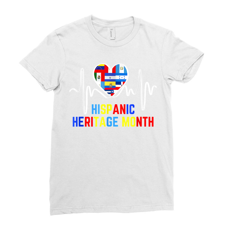 Latino America Culture Gift National Hispanic Heritage Month T Shirt Ladies Fitted T-Shirt by CharlesLCross | Artistshot